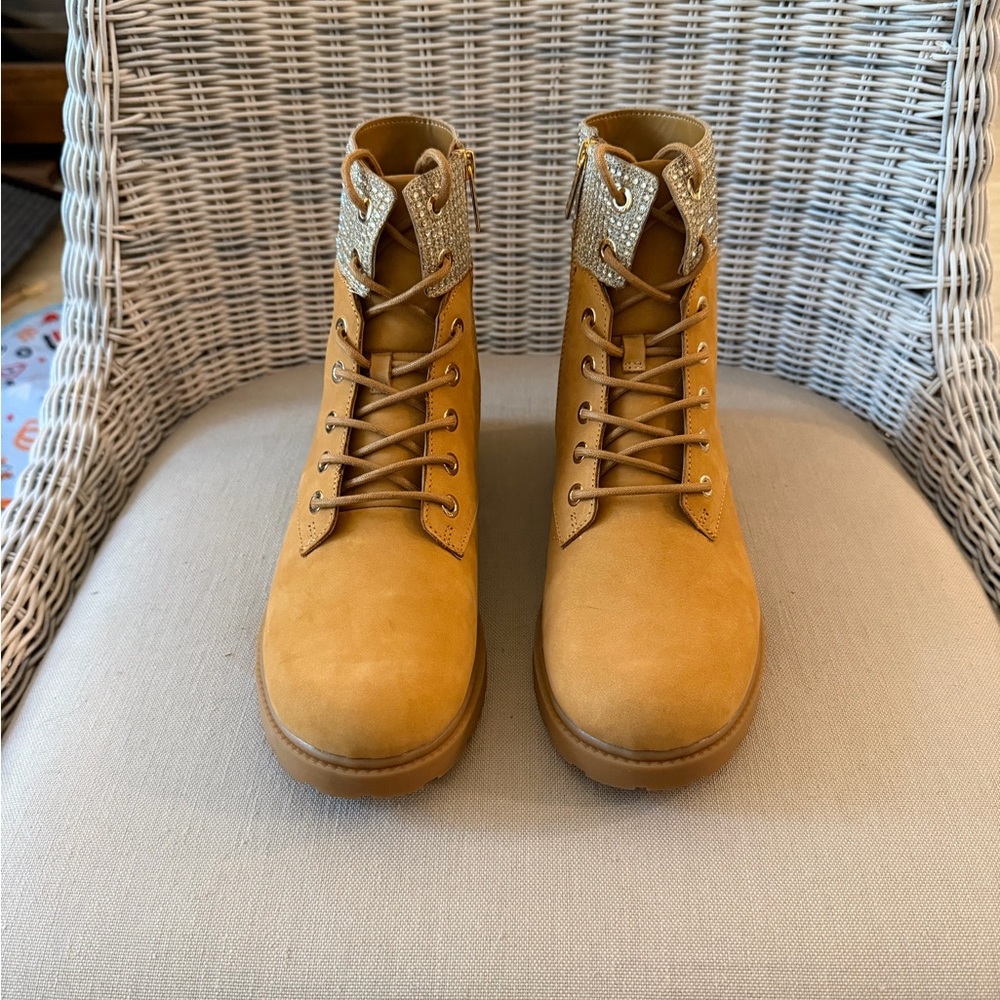 MICHAEL Michael Kors Tan Lace Up Boots